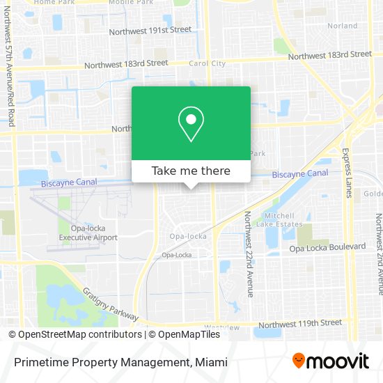 Primetime Property Management map