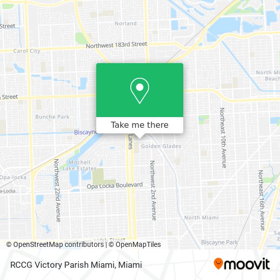 Mapa de RCCG Victory Parish Miami