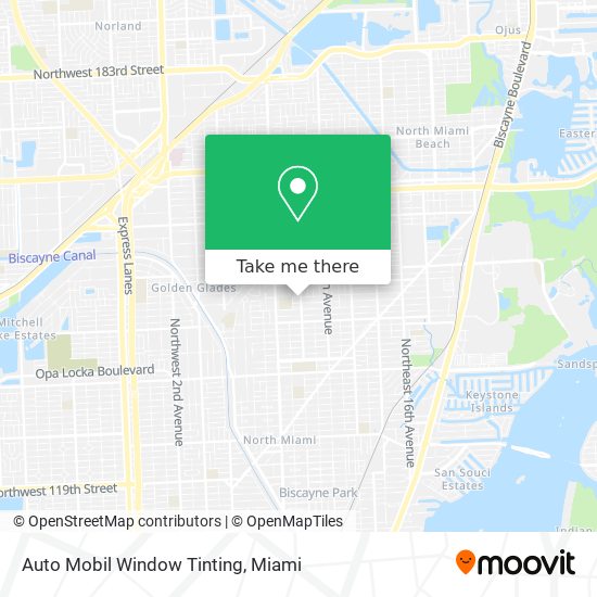 Mapa de Auto Mobil Window Tinting