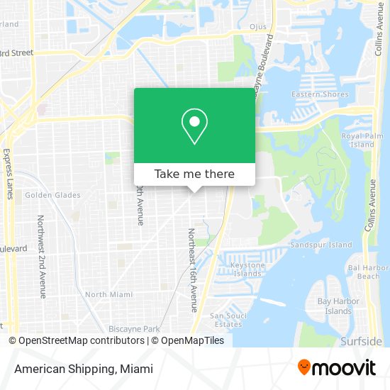 Mapa de American Shipping