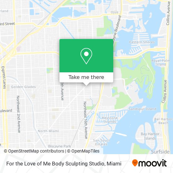 Mapa de For the Love of Me Body Sculpting Studio