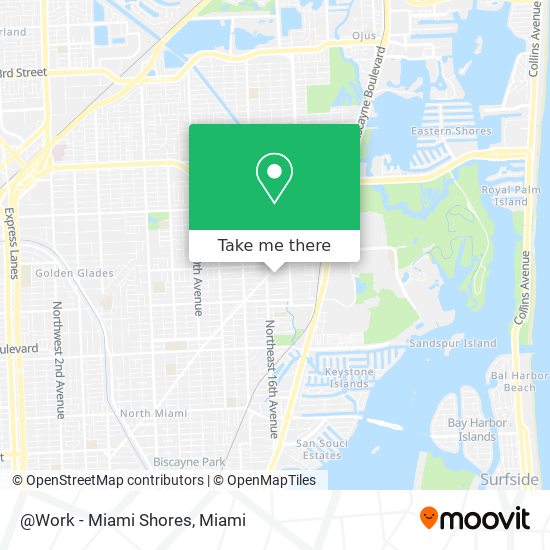 Mapa de @Work - Miami Shores