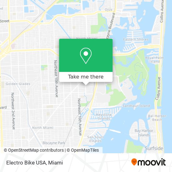 Mapa de Electro Bike USA