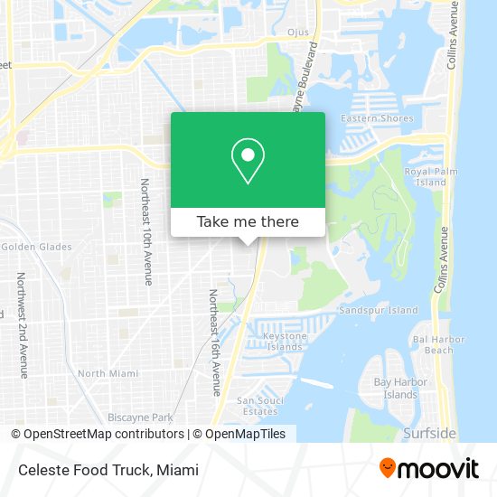 Celeste Food Truck map