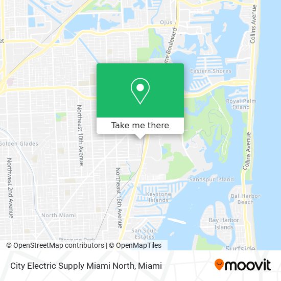 City Electric Supply Miami North map