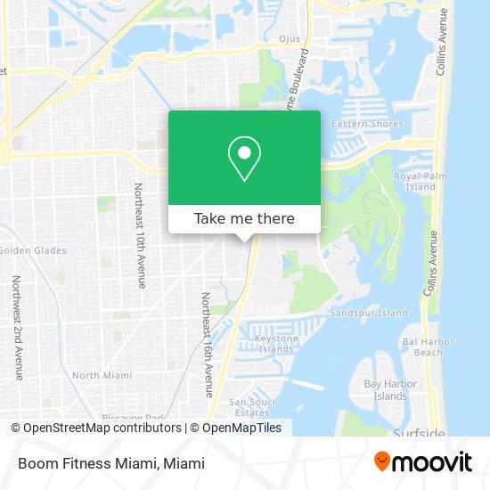 Boom Fitness Miami map