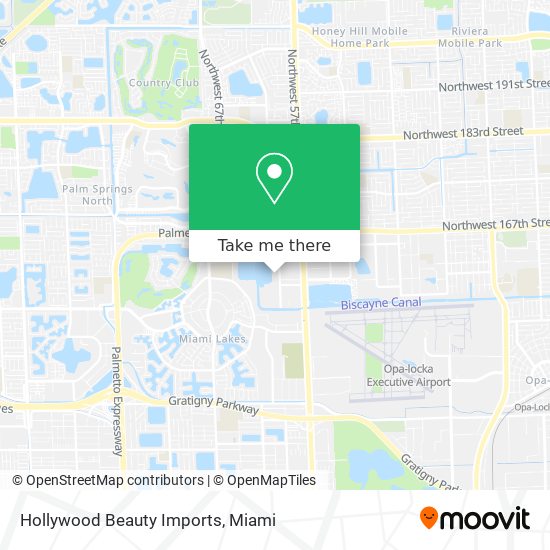 Hollywood Beauty Imports map