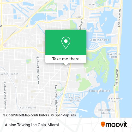 Mapa de Alpine Towing Inc Gala