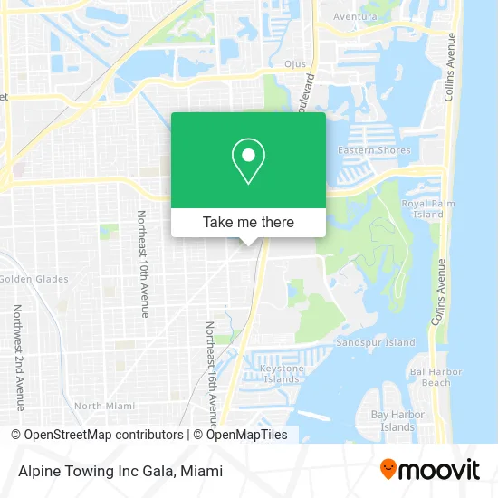 Alpine Towing Inc Gala map