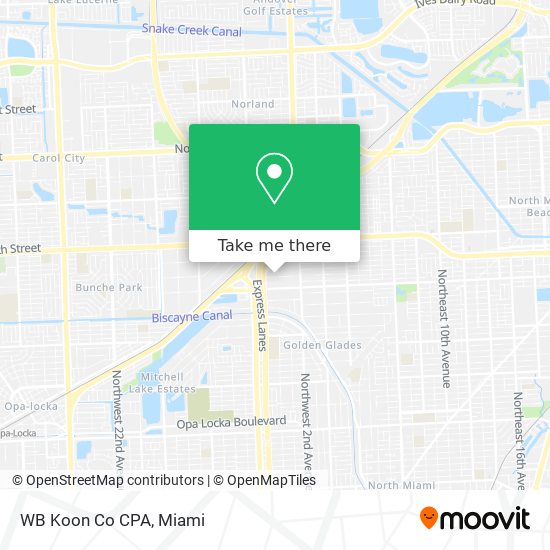 WB Koon Co CPA map