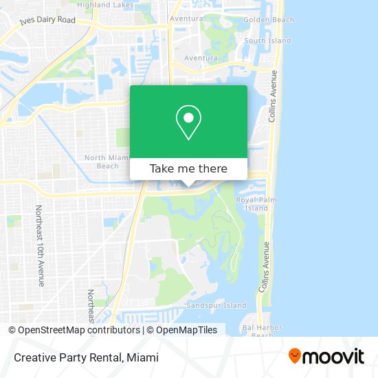 Creative Party Rental map