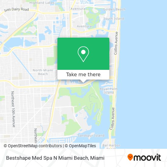 Mapa de Bestshape Med Spa N Miami Beach