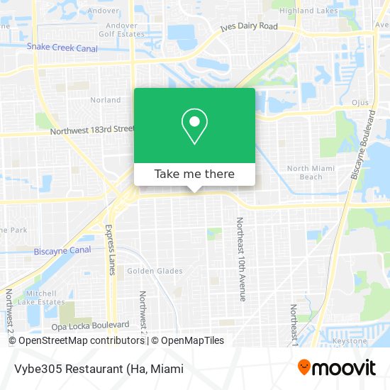 Vybe305 Restaurant map