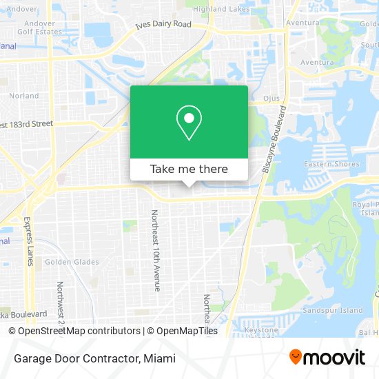 Garage Door Contractor map