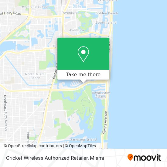 Mapa de Cricket Wireless Authorized Retailer