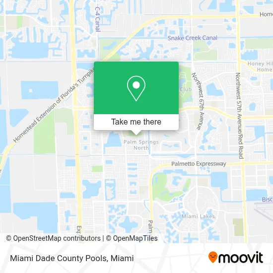Miami Dade County Pools map