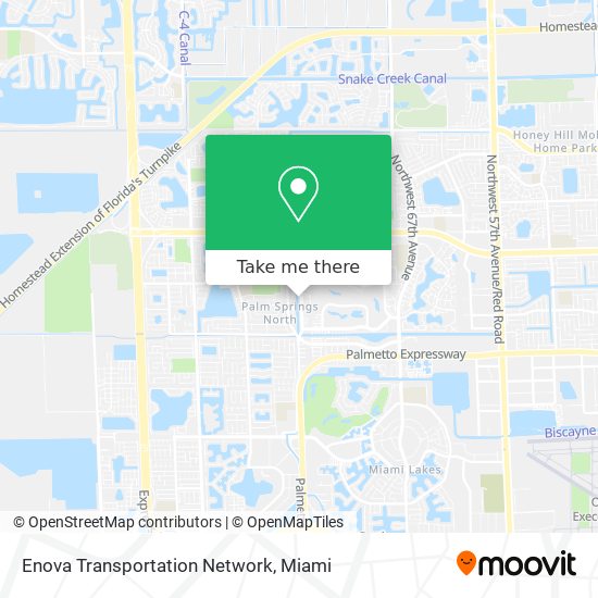 Enova Transportation Network map