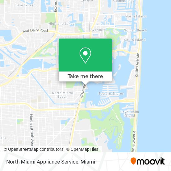 Mapa de North Miami Appliance Service