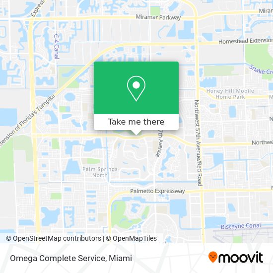 Mapa de Omega Complete Service