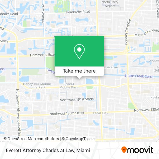 Everett Attorney Charles at Law map