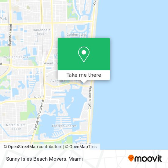 Mapa de Sunny Isles Beach Movers