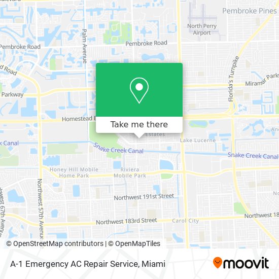 A-1 Emergency AC Repair Service map