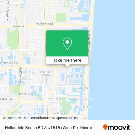 Hallandale Beach BD & #1515 map