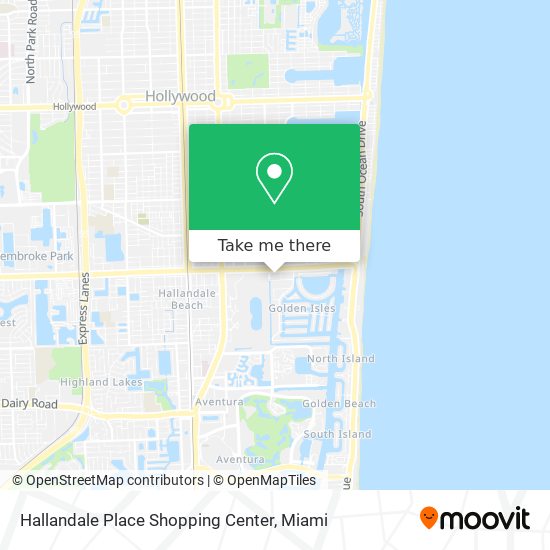 Hallandale Place Shopping Center map