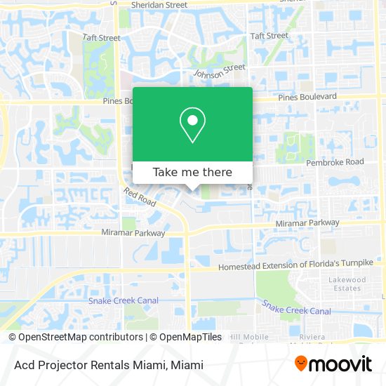 Acd Projector Rentals Miami map