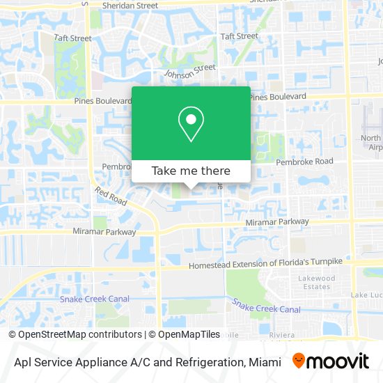 Apl Service Appliance A / C and Refrigeration map