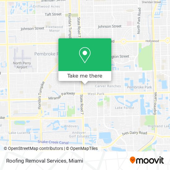 Roofing Removal Services map