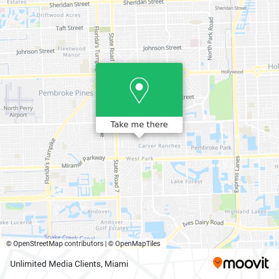 Unlimited Media Clients map