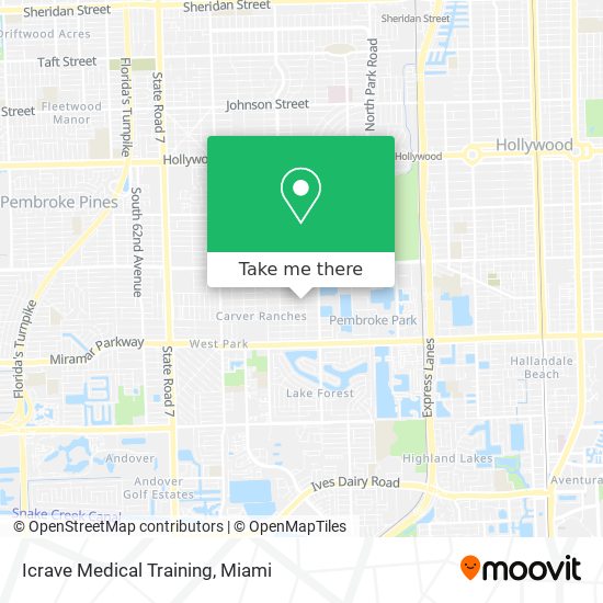 Icrave Medical Training map