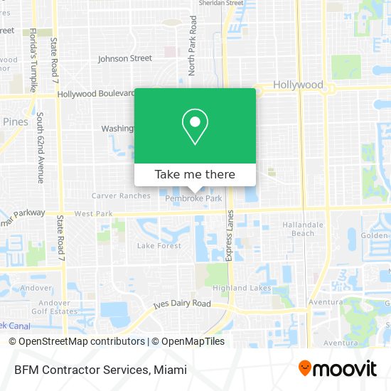 BFM Contractor Services map
