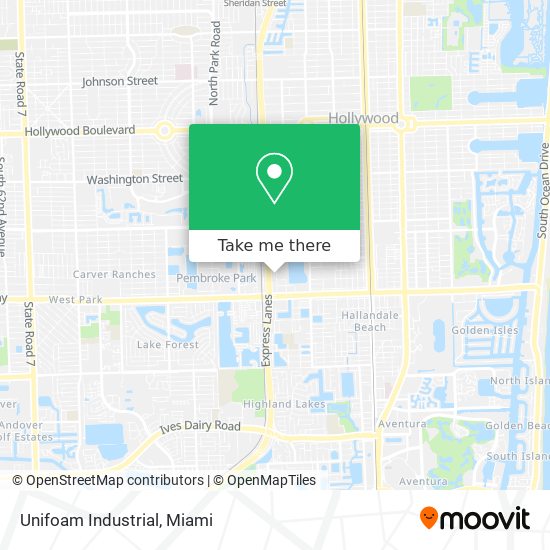 Unifoam Industrial map