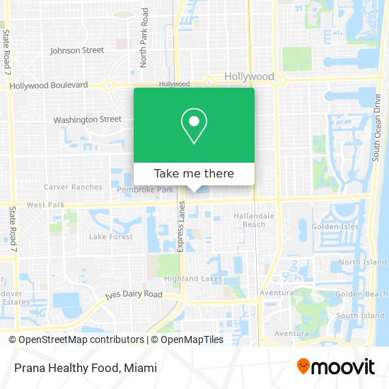 Prana Healthy Food map