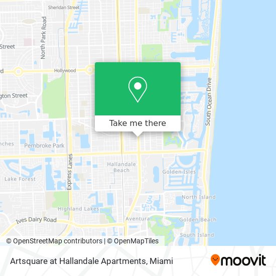 Artsquare at Hallandale Apartments map