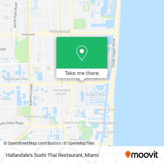 Mapa de Hallandale's Sushi Thai Restaurant