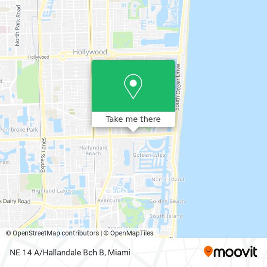 Mapa de NE 14 A/Hallandale Bch B