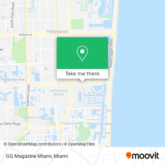 GQ Magazine Miami map