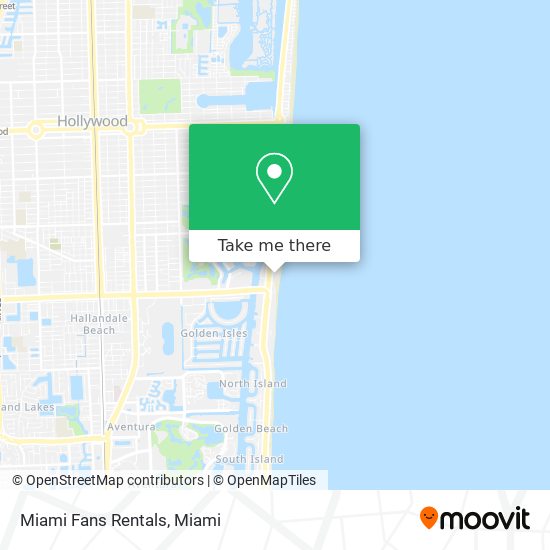 Mapa de Miami Fans Rentals