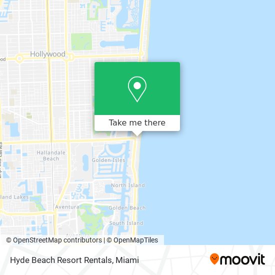 Mapa de Hyde Beach Resort Rentals