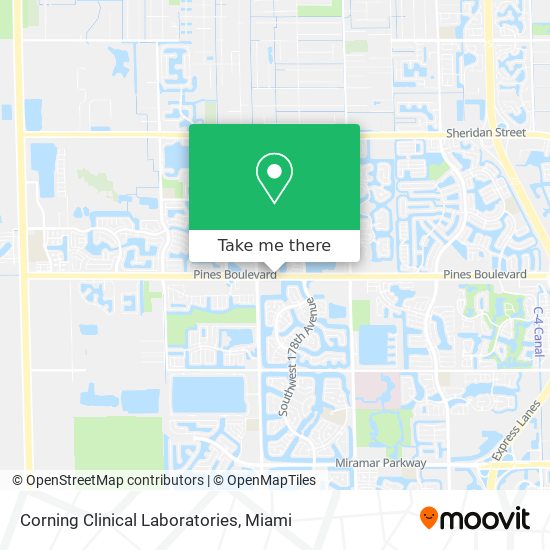 Corning Clinical Laboratories map