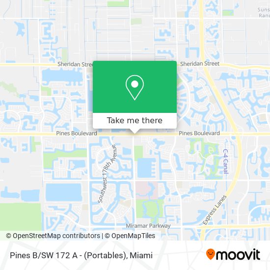 Pines B/SW 172 A - (Portables) map