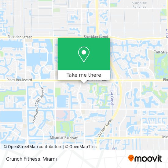 Crunch Fitness map