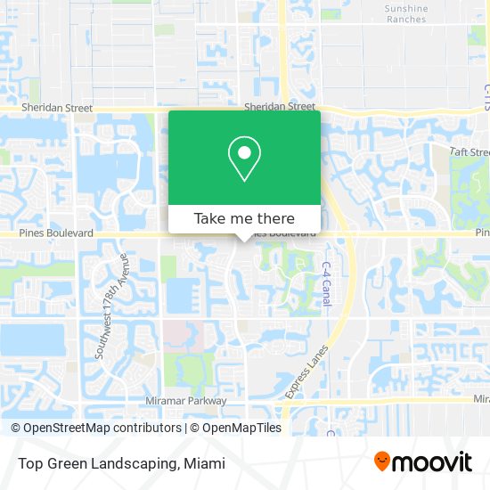 Top Green Landscaping map