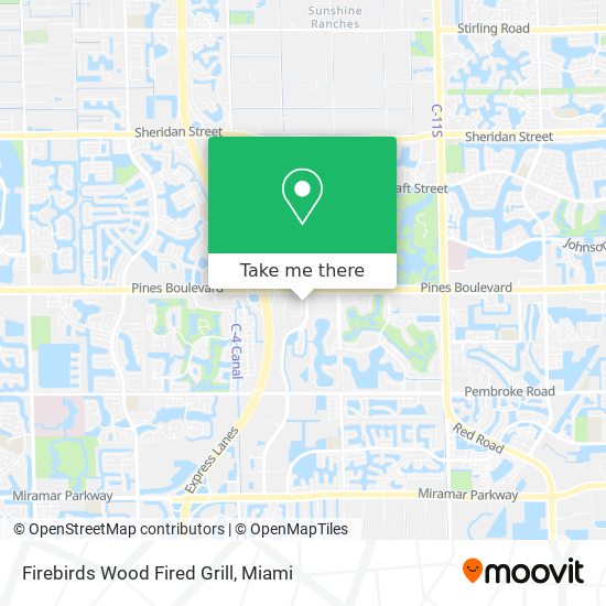 Mapa de Firebirds Wood Fired Grill