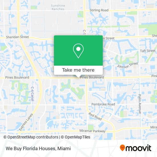 We Buy Florida Houses map