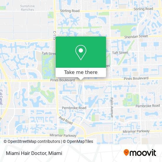 Mapa de Miami Hair Doctor