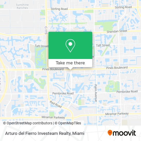 Arturo del Fierro Investeam Realty map